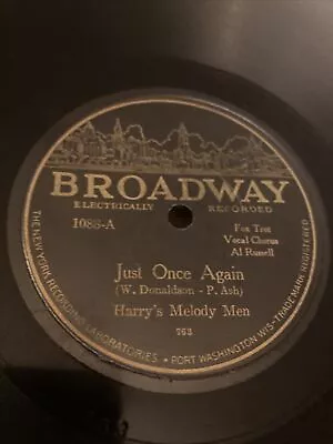 $5.99 • Buy Broadway 78 RPM Harry’s Melody Men / Sheridan’s Entertainers 1088 V+