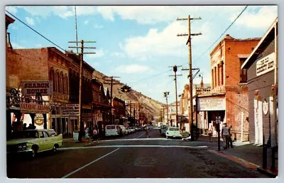 C Street At Taylor Looking North Virginia City Nevada Vintage Chrome Postcard • £5.83