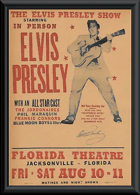 Elvis Presley Concert Poster Reprint On Original 1950s Paper *047 • $10