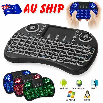 Mini Wireless Keyboard For Smart TV Laptop Android Box I8 2.4GHz With Touchpad • $17.99