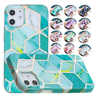 $16.99 • Buy For IPhone 13 Pro 11 XR XS Max 6 7 8+Glitter Plating Pattern Soft TPU Case Cover