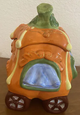 Pumpkin Carriage Cookie Jar Vintage • $30.80