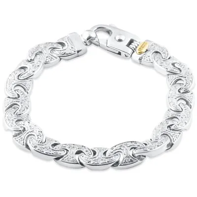 Men's Designed Link 14k Gold (63gram) Or Platinum (118gram) 11mm Bracelet 8.75  • $5034.33