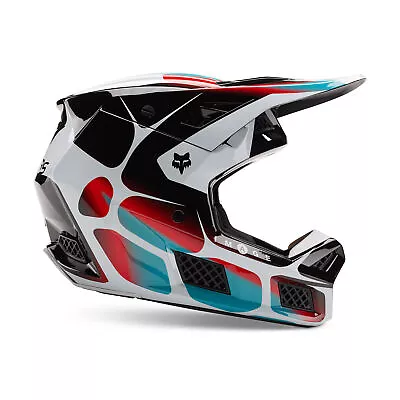 Fox Racing V3 RS Syz Helmet Carbon Fiber Magnetic Visor Release Black/White • $463.99