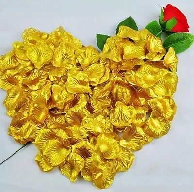 £1.29 • Buy 100 Silk Fabric Rose Petals–Wedding Party Table Confetti & Flower Girl Sprinkles