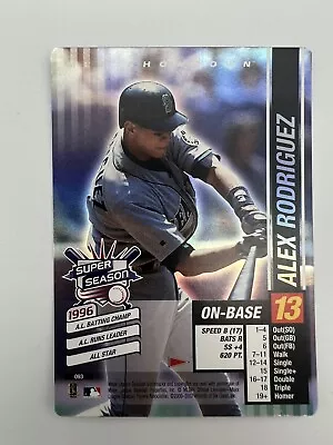 2002 MLB Showdown Alex Rodriguez Super Season Foil Pennant Run #93 Mariners • $19.99