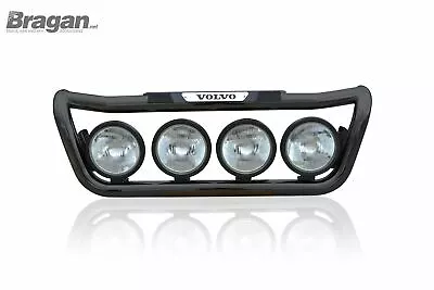 Grill Light Bar BLACK + Side LEDs For Volvo FH4 2013 - 2021 Stainless • $721.80