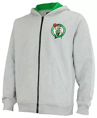 FISLL NBA Men's Boston Celtics Fleece Zip Up Hoodie Gray • $39.99