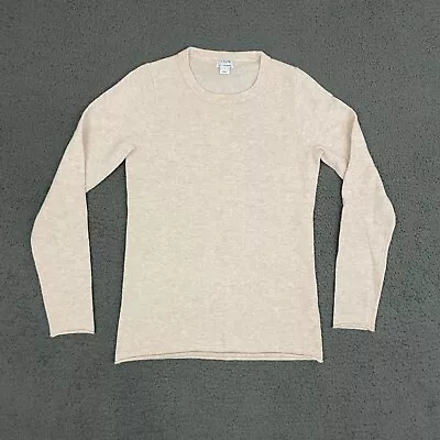 J.CREW Sweater Womens Small Beige Cashmere Pullover Soft Casual Ladies • $26.21