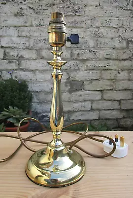 £25 • Buy VINTAGE EARLY 20th CENTURY BRASS TABLE LAMP