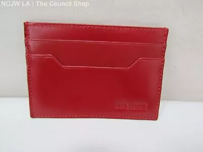 JACK SPADE Red Leather Credit Card With Cash Clip Wallet • $25