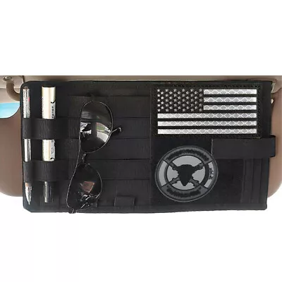 Molle Tactical Car Vehicle Visor Panel Organizer Truck Car Sunshade Storage Bag • $9.99