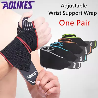 Wrist Support Adjustable Strap Compression Wrap Thumb Hand Protector Carpal AU • $10.85