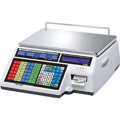 CAS CL5500B-60(W) Label Printing Scale & Wireless Card 60 Lb X 0.02 Lb NTEP • $2475