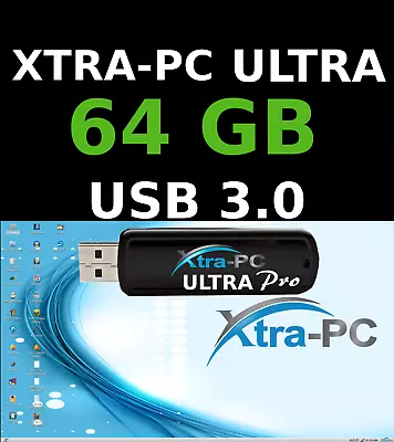 XTRA-PC ULTRA PRO 64 GB USB Antivirus Protection Built In For Any PC Or Mac. • $70