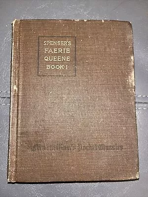The Faerie Queene Vol 1 Edmund Spenser Macmillan’s Pocket Classics • $10