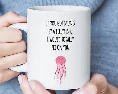$26.99 • Buy Funny Jellyfish Valentines Mug Valentines Day Gift For Him Or Her 1st