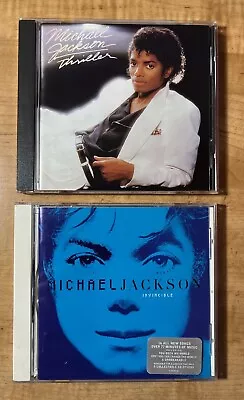 Michael Jackson Cd Invincible Blue Cover Limited Hype & Thriller • $24