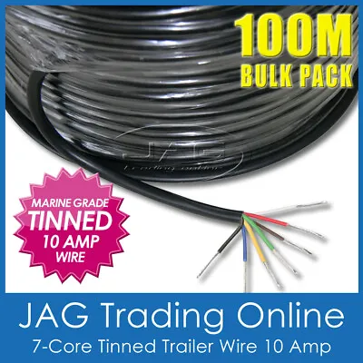 $329.95 • Buy 100m 7-core Tinned Trailer Wire Marine Grade-auto/boat/caravan Electrical Cable