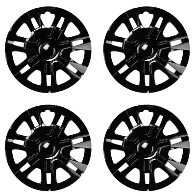 14 Inch Car Wheel Rim Skin Cover SUV Hubcap Wheel Cover Shiny Black 4PCS/SET AU • $52.24