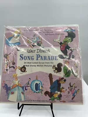 Vtg 33 RPM Various Artists Walt Disney's Song Parade Golden Records GUC 1957 • $20