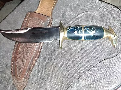 Vintage Eagle Head Knife With Brass Handle Made In Mexico • $58