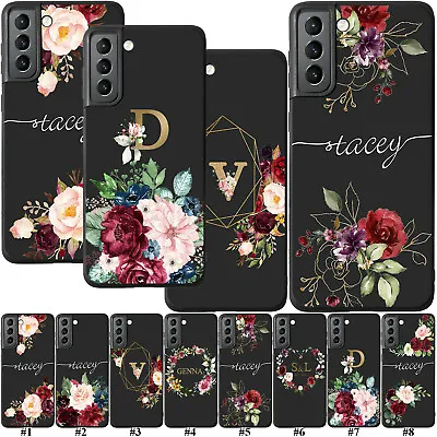 Pretty Floral Personalised Name For Samsung Galaxy S22 Ultra S21 S24 Case Cover • £5.15