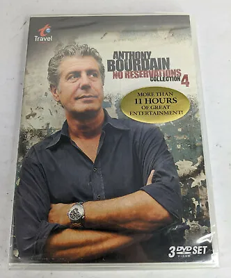 $75 • Buy Anthony Bourdain: No Reservations Collection 4 (DVD, 2009, 3-Disc Set) BRAND NEW