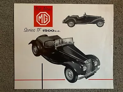 MG Series TF 1500cc Sales Brochure 1955 • $24.89