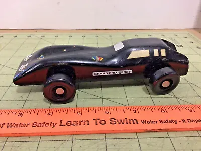 Vintage Folk Art Pinewood Derby Whimsical Batmobile Car Boy Scouts • $19.95