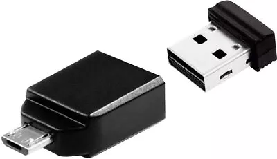 Verbatim 49822 Key Nano 32GB USB 2+ Adapt • $23.10