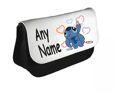 £10.99 • Buy Stitch Lilo Stitch Personalised Pencil Case/make Up Bag School Kids