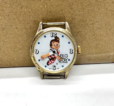 Mechanical Vintage Bobs Big Boy Restaurant Advertising Swiss Made Watch (Read) • $16.99