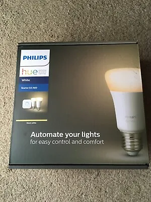 $78 • Buy Philips Hue White A60 Warm Starter Kit E27 LED Bulb WiFi ZigBee 240V