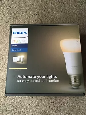 Philips Hue White A60 Warm Starter Kit E27 LED Bulb WiFi ZigBee 240V • $68