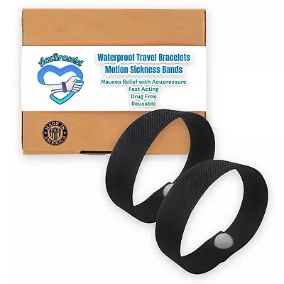 Motion Sickness Relief Acupressure Wristbands Waterproof Anxiety Vertigo Nau • $25