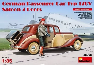 MIN38008 - Miniart 1:35 - German Passenger Car Type 170V 4 Door • £32.44