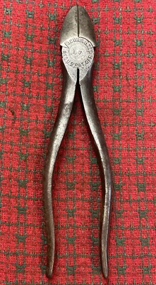 $49.99 • Buy Vintage SNAP ON Early Double Stamp Vacuum Grip Diagonal Cutter Pliers Newport