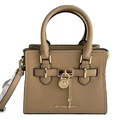 Michael Kors Hamilton Xs Mini Crossbody Satchel Purse Key Bag Camel $348 Nwt! • $69.98