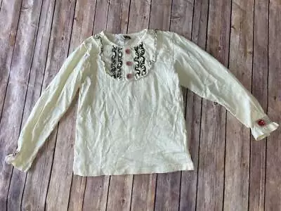 Matilda Jane Sz 12 You & Me Marie Top Bib Ivory READ 2/2 B19 • $17.99