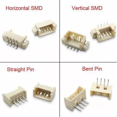 Socket Connector PCB Header 2-12Pin Vertical/Horizontal Straight/Bent Pin 1.25mm • $1.93