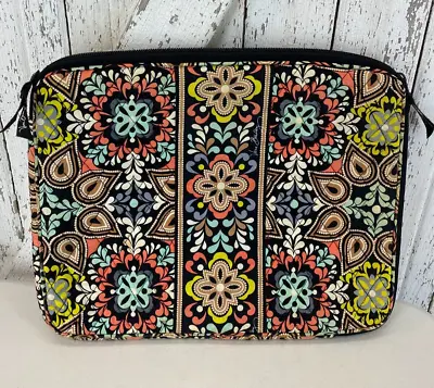 VERA BRADLEY Computer Laptop Bag Padded Case Quilted Sleeve Geol Print Pouch • $24.99