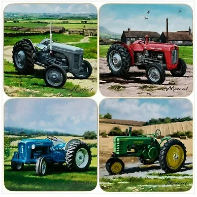 Set Of 4 Coasters Classic Tractor Tractors The Leonardo Collection England • £8.64
