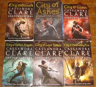 The Mortal Instruments Series 1-6 By Cassandra Clare Matched Set Trade Paperback • $18.99