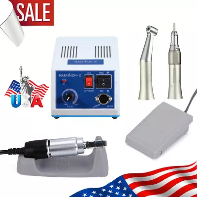 Dental Lab Marathon Electric Micromotor + Contra Angle Straight Handpiece OR • $95.99