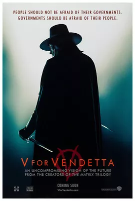 V For Vendetta  - Natalie Portman - Movie Poster - 2006 - Teaser #3 • $24.99