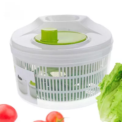 Vegetables Salad Spinner Washer Dryer Lettuce Greens Drainer Crisper Strainer • $18.04