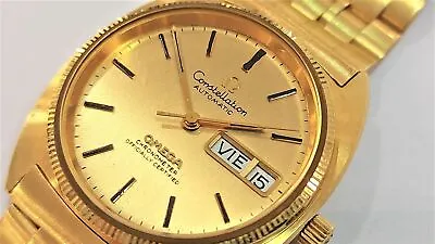 Vintage Omega Constellation 18kt Solid Gold - Automatic - In Excellent... • $16426