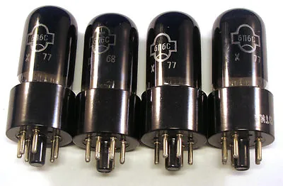 4x 6P6S / 6V6 / 6AY5 / 587 Tubes REFLEKTOR USSR UdSSR Soviet NOS • £23.16