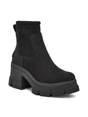 UGG Brooklyn Chelsea Waterproof Platform Boots Black US 7.5/ UK 5.5 /EU 38 NEW • $300